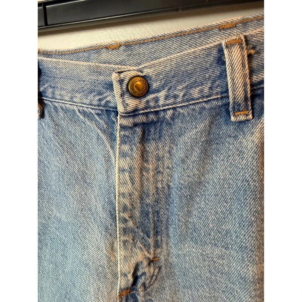 Wrangler Mens‎ Denim Shorts Light Wash Authentic Jeans Size 18 Husky